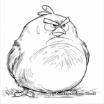 Giant Red - Leader Bird Angry Bird Coloring Pages 3