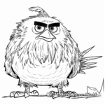 Giant Red - Leader Bird Angry Bird Coloring Pages 4