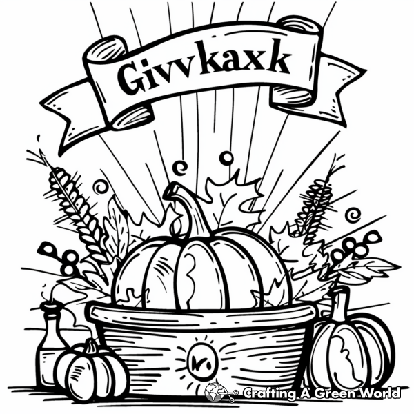 Give Thanks Coloring Pages - Free &amp; Printable!