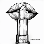 Glamorous Lipstick Coloring Pages 3