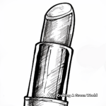 Glamorous Lipstick Coloring Pages 4