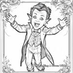 Gothic Vampire Coloring Sheets 1