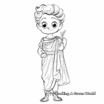 Greek Goddess in Toga Coloring Pages 3