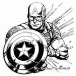 Gritty Captain America Coloring Pages 4