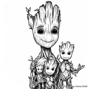 Groot Coloring Pages - Free & Printable!