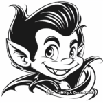 Halloween Vampire Coloring Pages 1