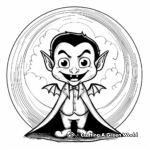 Halloween Vampire Coloring Pages 2