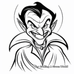 Halloween Vampire Coloring Pages 3