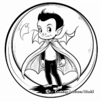 Halloween Vampire Coloring Pages 4
