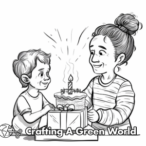 Happy Birthday Auntie Coloring Pages - Free &amp; Printable!