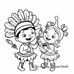 Happy Thanksgiving Day Parade Coloring Pages 1