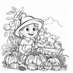 Harvest Thanksgiving Coloring Pages 1