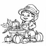 Harvest Themed Coloring Pages for Fall 2