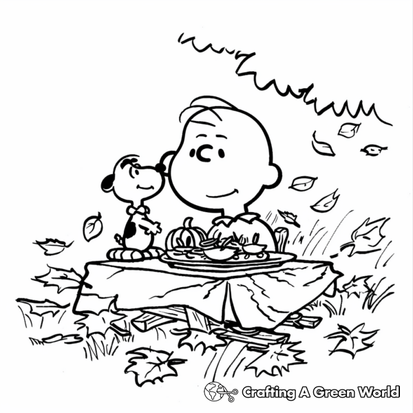 Charlie Brown Thanksgiving Coloring Pages Free & Printable!