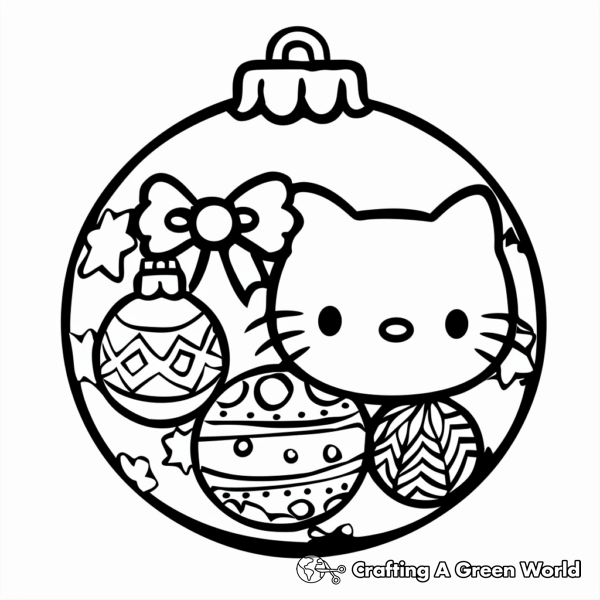 Hello Kitty Christmas Coloring Pages - Free & Printable!