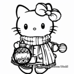 Hello Kitty Christmas Ornament Coloring Pages 4
