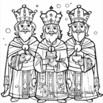 Historic Three Kings Day Coloring Pages 4
