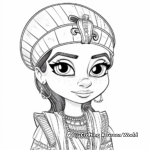 Historical Cleopatra Coloring Pages: Ancient Egypt 1