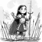 Historical Joan of Arc Battle Scene Coloring Pages 2