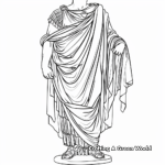 Toga romana histórica Páginas para colorear 4
