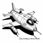 Human-Made Spaceship Coloring Pages 1