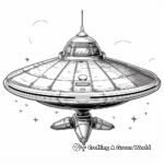 Human-Made Spaceship Coloring Pages 2
