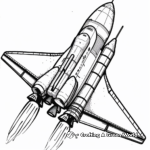 Human-Made Spaceship Coloring Pages 4