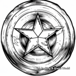 Iconic Captain America Shield Coloring Pages 2