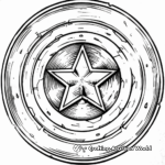 Iconic Captain America Shield Coloring Pages 3