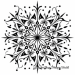 Immaculate Snowflakes Detailed Coloring Pages 2