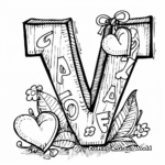 Innovative Valentine's Day Alphabet Coloring Pages 1