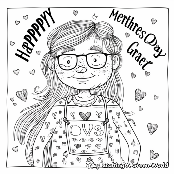 Happy Mothers Day Grandma Coloring Pages - Free & Printable!