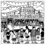 Interactive Carnival Games Coloring Pages 2