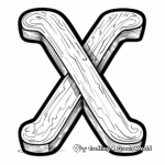 Interesting Italics Letter X Coloring Pages 3