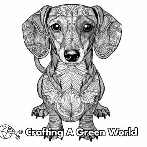Dachshund Coloring Pages - Free &amp; Printable!