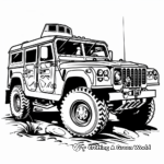 Intricate Armored Truck Coloring Pages 4