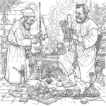 Intricate Coloring Pages of Renaissance Medicinal Practices 2