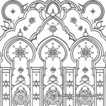 Intricate Eid Patterns Coloring Pages for Adults 1
