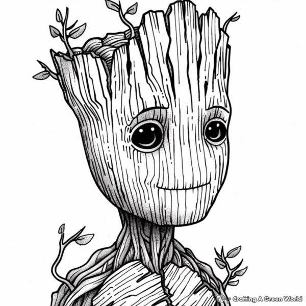 Groot Coloring Pages - Free & Printable!