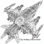 Intricate Guardians of the Galaxy Spaceships Coloring Pages 1