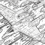 Intricate Guardians of the Galaxy Spaceships Coloring Pages 2
