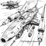 Intricate Guardians of the Galaxy Spaceships Coloring Pages 3