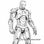 Intricate Iron Man Suit Pattern Coloring Pages 3