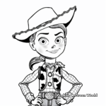 Intricate Jessie Cowboy Doll Coloring Pages 1