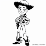 Intricate Jessie Cowboy Doll Coloring Pages 3