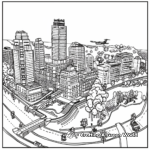 Intricate Lego City Coloring Pages for Adults 1