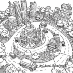 Intricate Lego City Coloring Pages for Adults 3