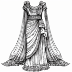 Intricate Patterned Toga Coloring Pages for Adults 4