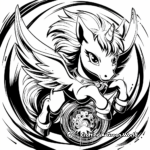 Intricate Pegasus Beyblade Coloring Pages 2