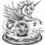 Intricate Pegasus Beyblade Coloring Pages 3